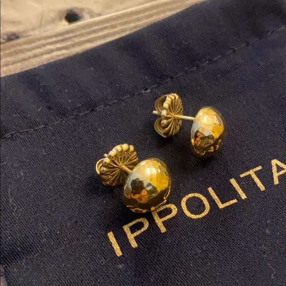 Ippolita gold glamazon earrings hammered 18k - Picture 1 of 5
